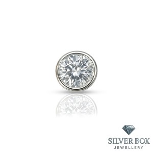 Сребърна висулка с кръгъл циркон – изящество в минимализъм SB120234