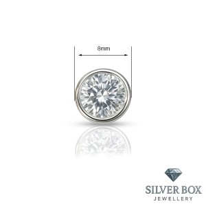 Сребърна висулка с кръгъл циркон – изящество в минимализъм SB120234