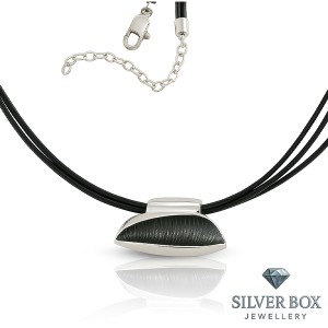 Сребърно колие с нестандартен дизайн SB701339