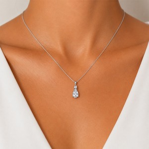 Сребърна висулка "Crystal Drop“ с циркони SKT384.1